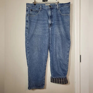 Vintage Men’s L.L. Bean Relaxed Fit Flannel Lined Jeans sz 38 x 29 style 0JW80